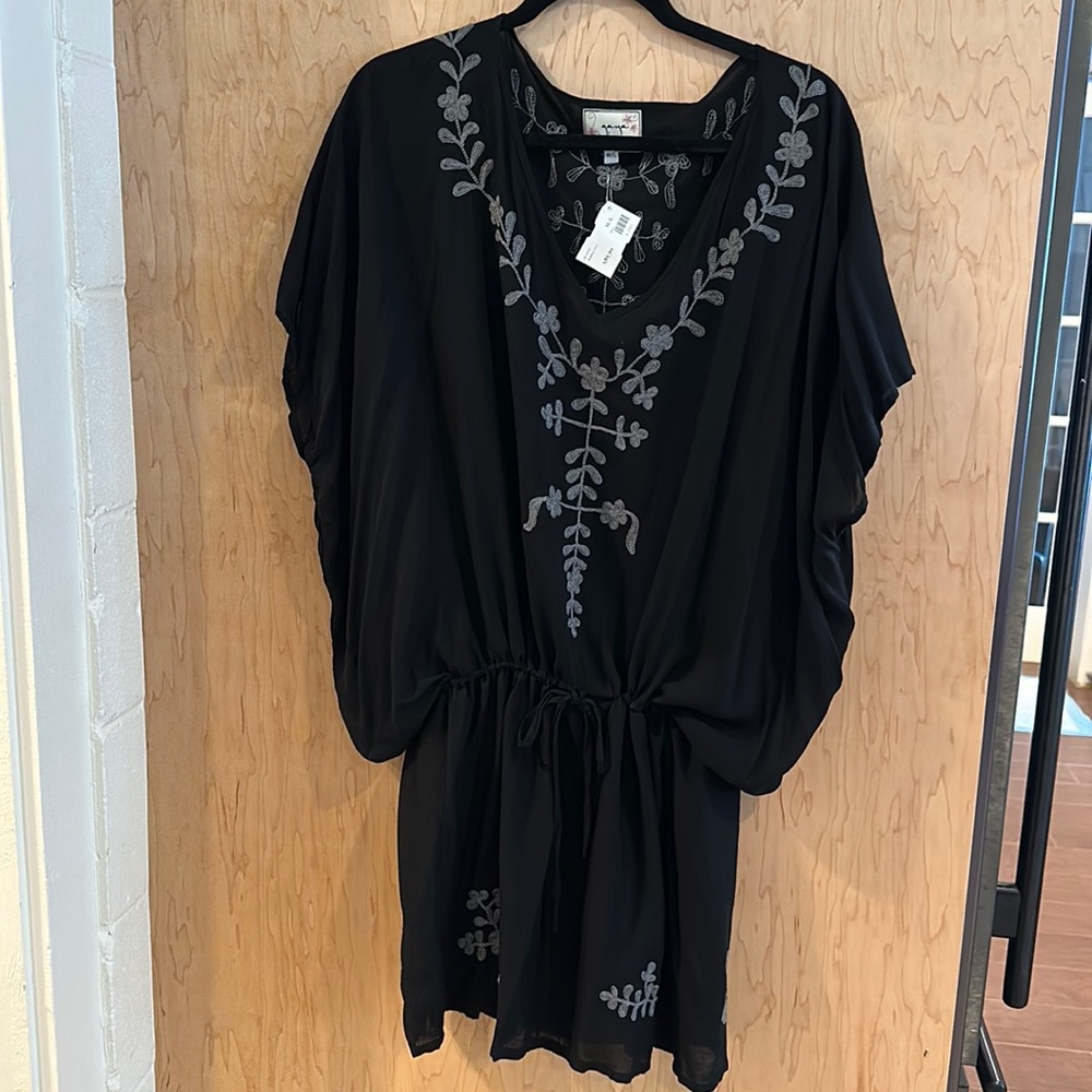 Gaya Black swim cover up. New with tags size M/L
